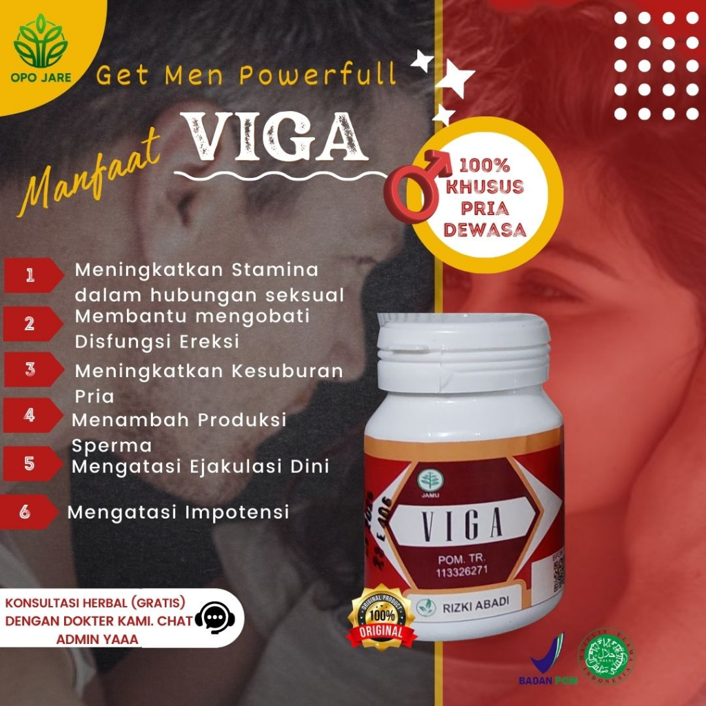 Opo Jare  VIGA Meningkatkan Gairah Libido Seksualitas Pria