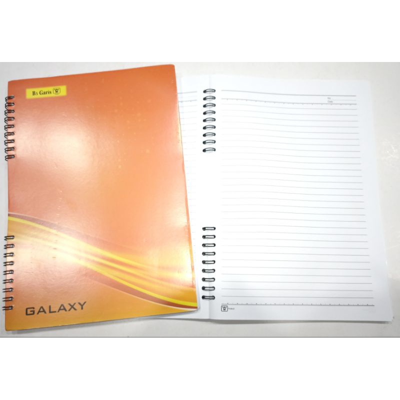 

Notebook Spiral WBW B5 Putih Bergaris & Warna Bergaris