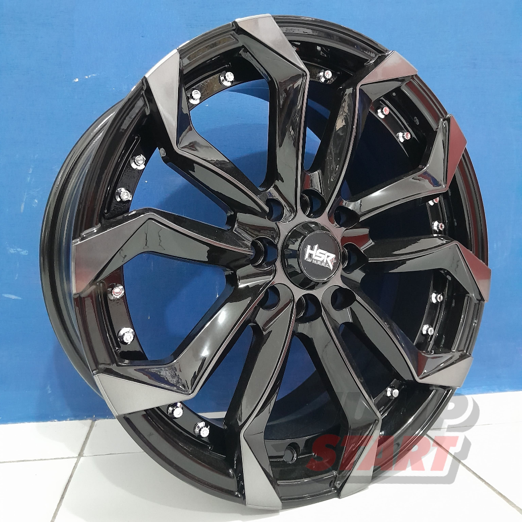 Hsr wheel Labang r16 cocok buat mobil Avanza Livina Kijang Brio Claya Vios lebar velg 7 warna black 