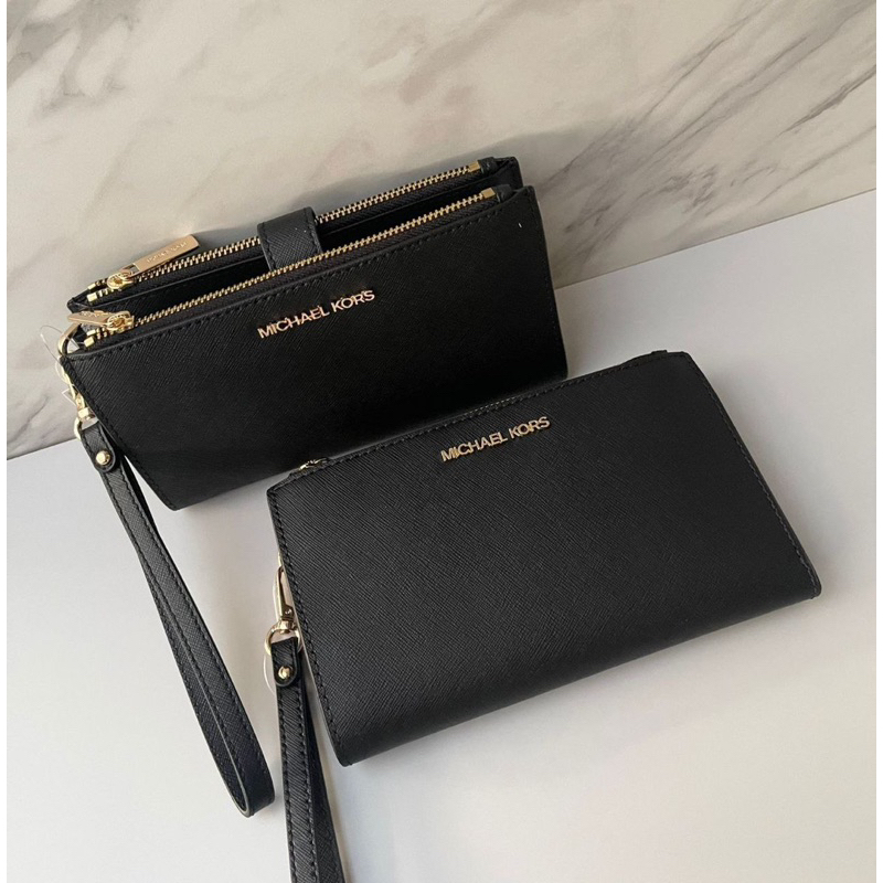 MICHAEL KORS JET SET LARGE DOUBLE ZIP WRISTLET