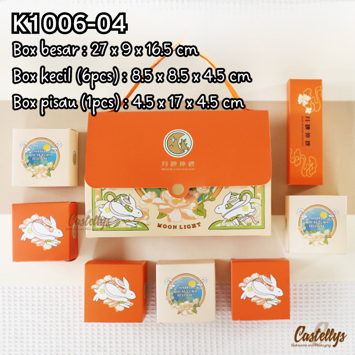 

5 Pcs Kotak Mooncake 100gr K1006-04 Pia Snowskin Mochi Kue Bulan
