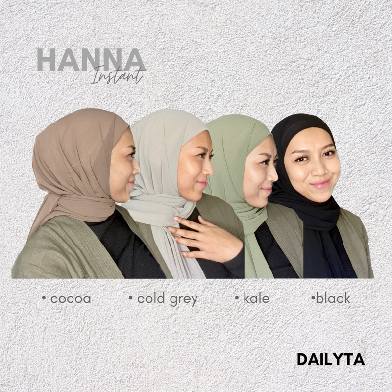 Hanna Pashmina Instant/ Pashmina Inner/ Hijab inner instant