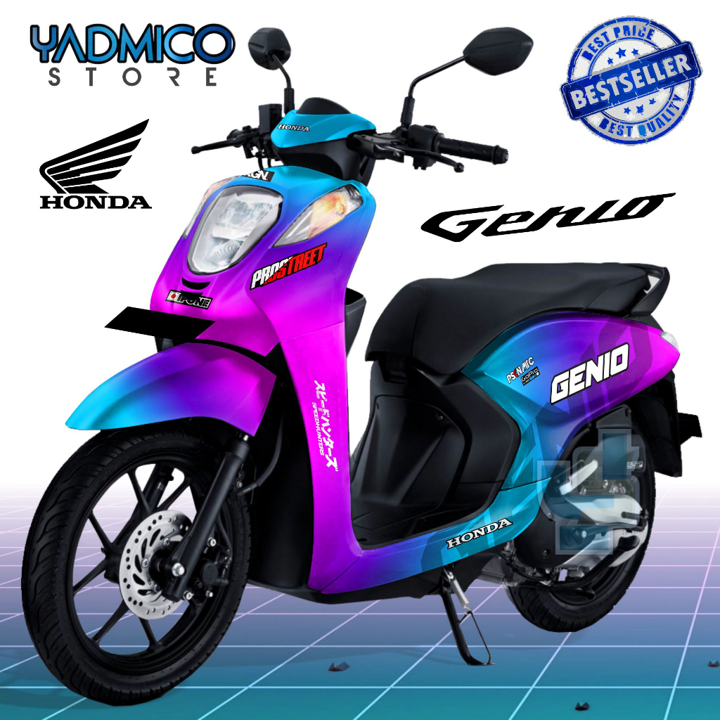 Decal Genio Full Body - Stiker Motor Honda Genio Full Body - Dekal Genio Full Body - Striping Genio 