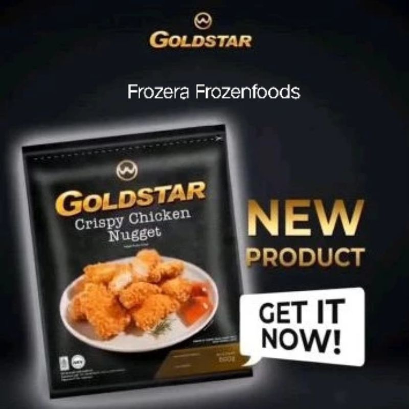 

[DIJAMIN FRESH] GOLDSTAR Crispy Chicken Nugget 500gr / Frozenfoods Murah