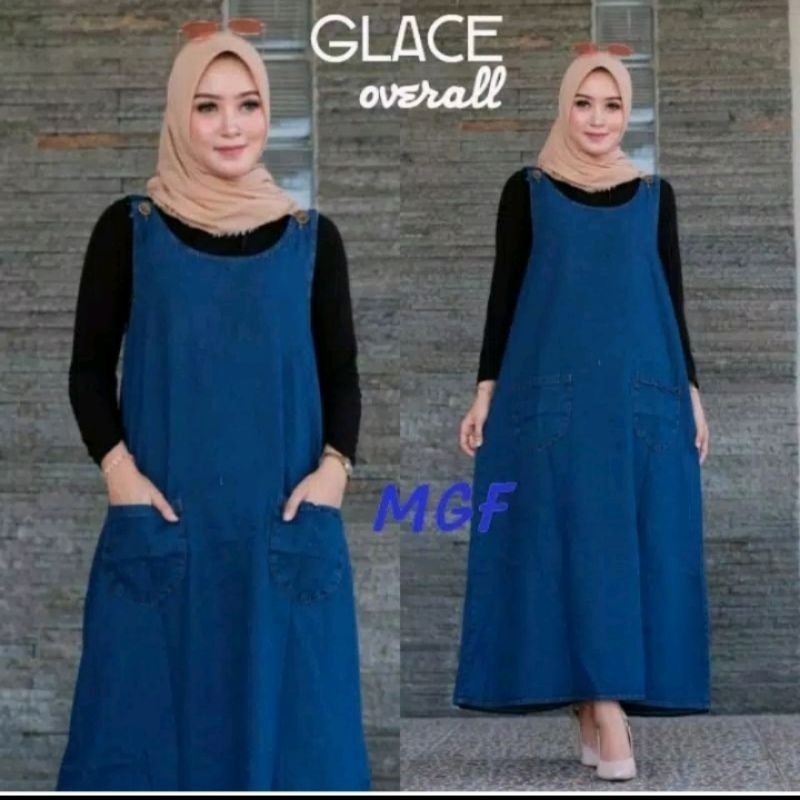 //Paket Hemat//Overall jeans jumbo manset-Kaos polos hitam putih wanita dewasa-Atasan wanita ibu ham