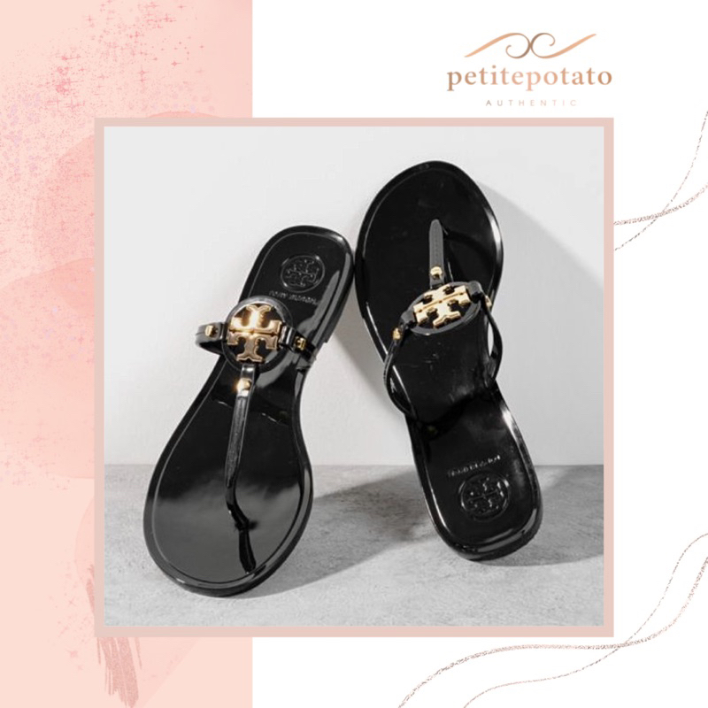 SEPATU SANDAL BRANDED WANITA TORY BURCH MILLER MINI THONG JELLY SANDALS