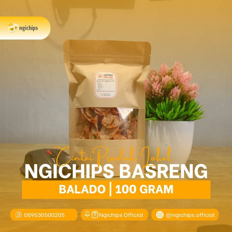 

Ngichips Basreng Balado 100 gram | Keripik Basreng Balado 100 gram