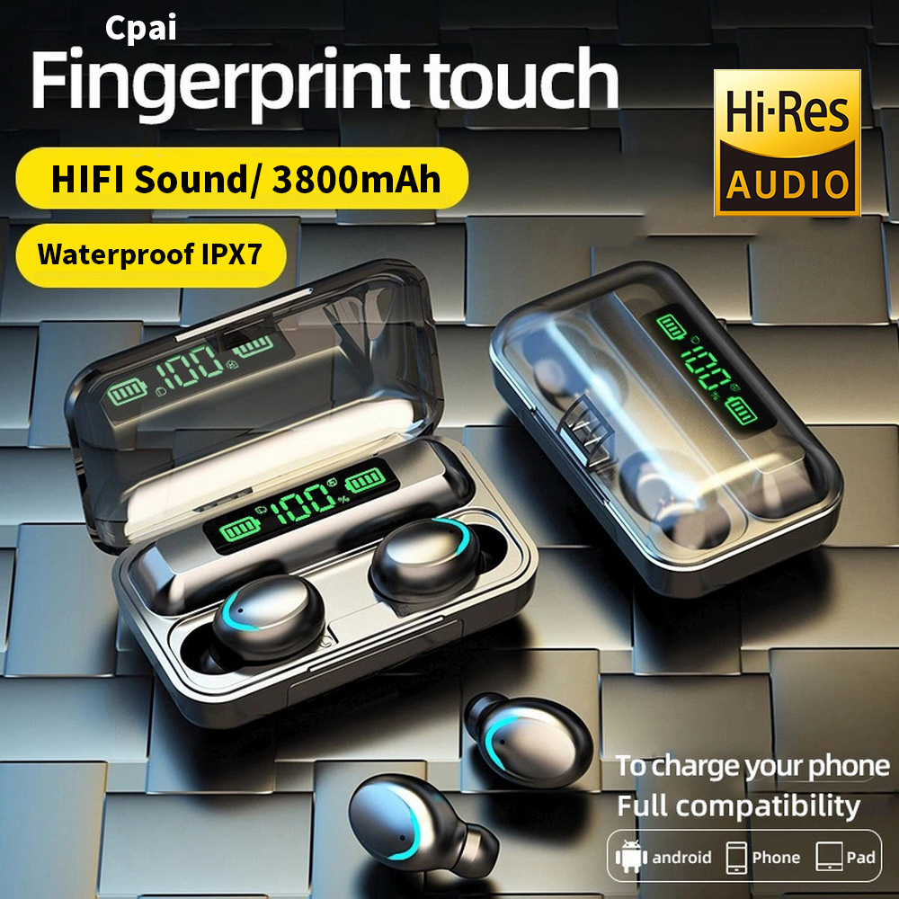 Cpai F9-5 headset bluetoot Earphonebluetooth nirkabel kualitas suara hifi Siaga super lama