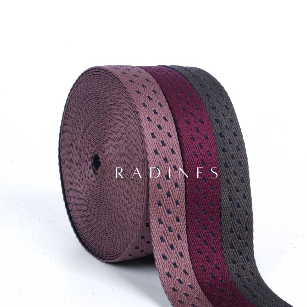 Webbing Bisban Pita 2,2 cm KATUN / POLYESTER Motif Dusget