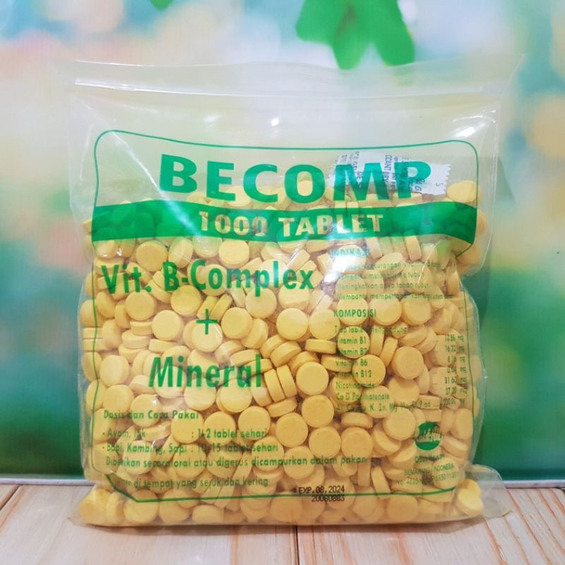Vitamin B kompleks dan mineral untuk hewan 1000 tablet