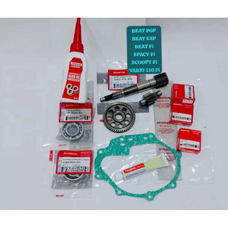GIGI GIR RASIO CVT BEAT Fi BEAT POP BEAT ESP VARIO 110 Fi SCOOPY Fi SPACY Fi HONDA KZL K44 K81 SET L