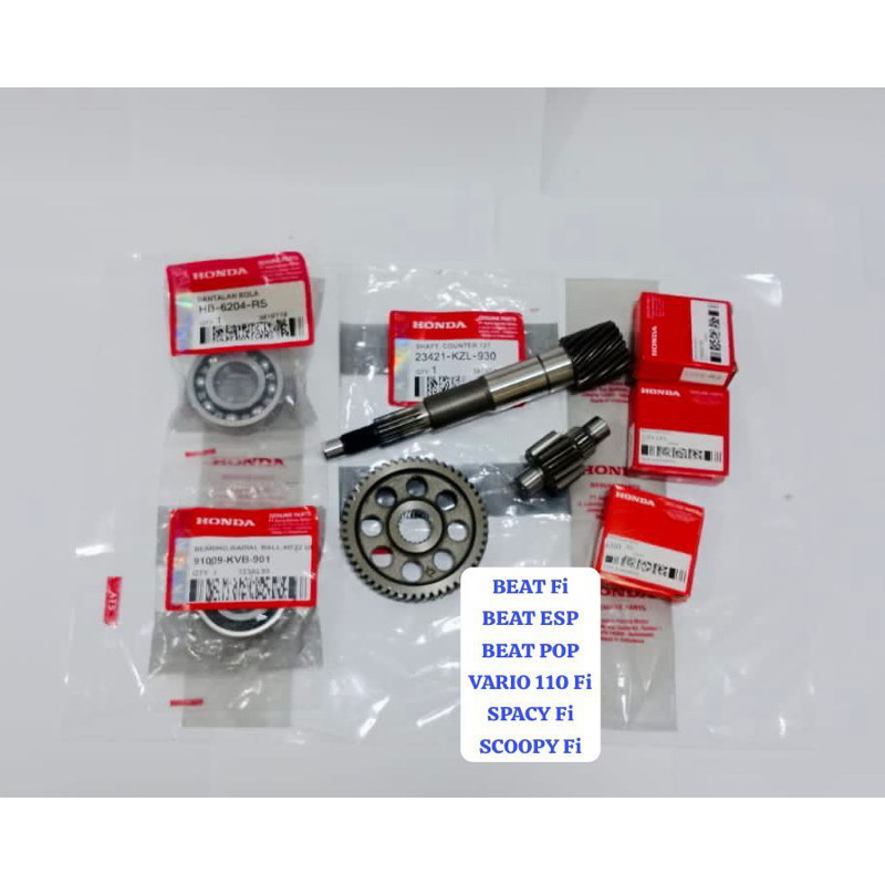 GIGI GIR RASIO CVT BEAT Fi BEAT POP BEAT ESP VARIO 110 Fi SCOOPY Fi SPACY Fi HONDA KZL K44 K81 SET L