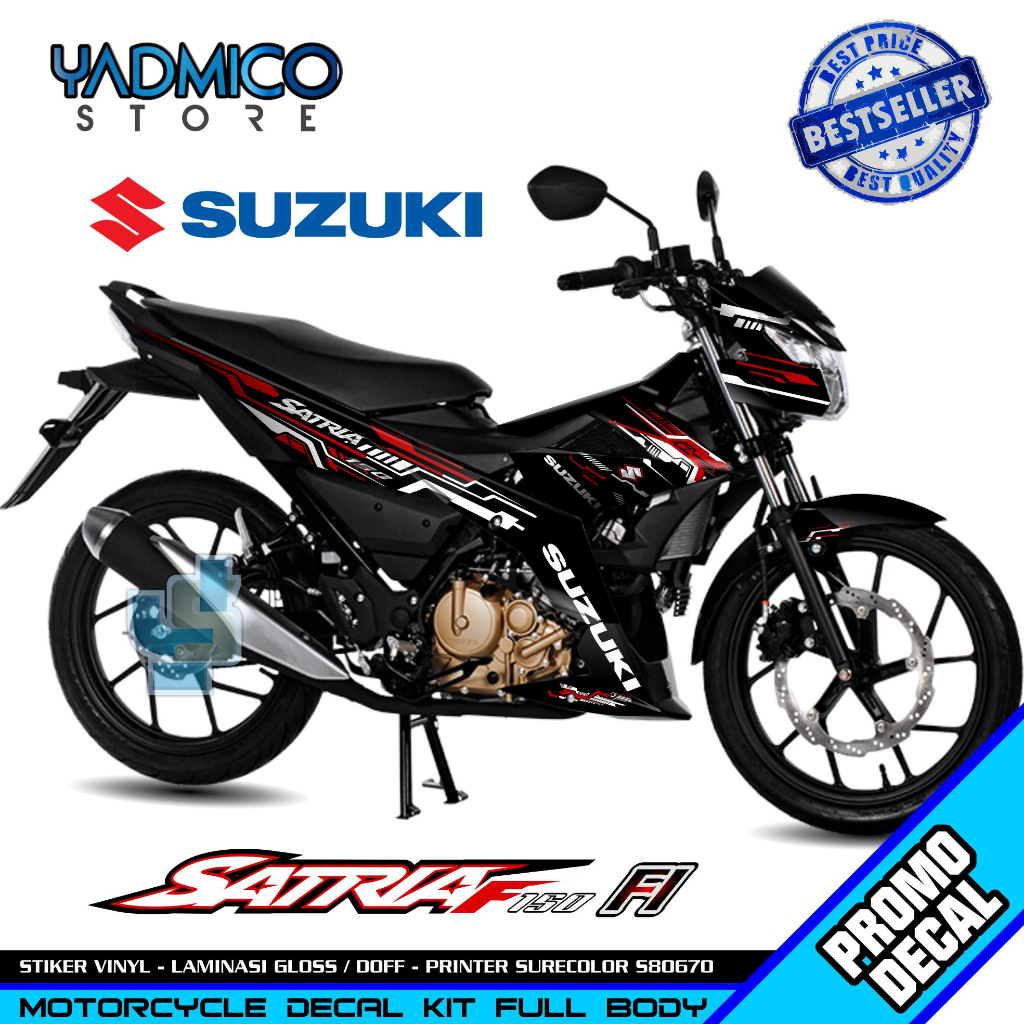 Decal Satria FU Fi Full Body - Stiker Satria FU 150 Fi Full Body - Decal Hologram Satria F 150 Fi Va