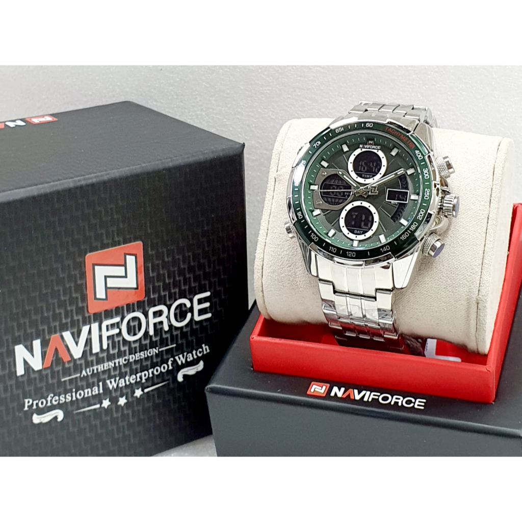 Jam Tangan Pria Naviforce NF 9197 Original Rantai