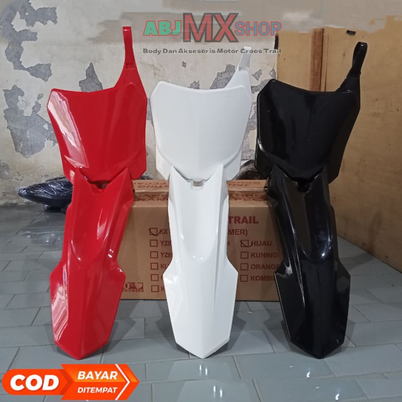 SPAKBOR DEPAN CRF 150 L DAN PAPAN NOMOR CRF 150L PNP KLX BF DTRACKER