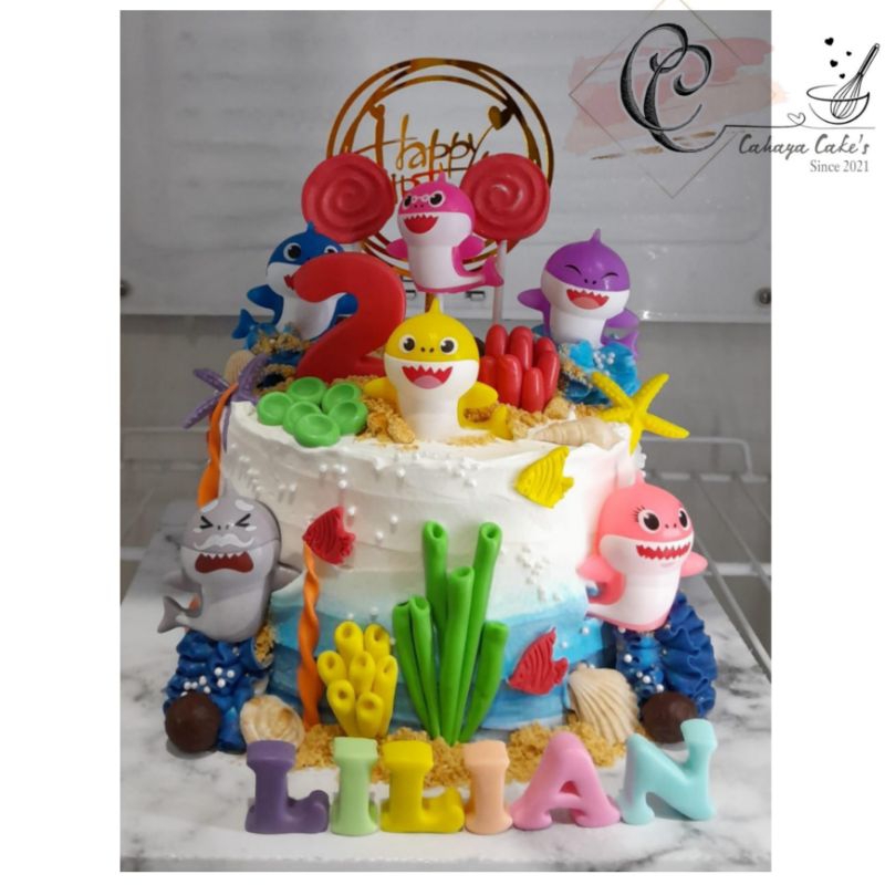 

Kue Ulang Tahun Baby Shark / Baby Shark Cake / Kue Ultah Shark