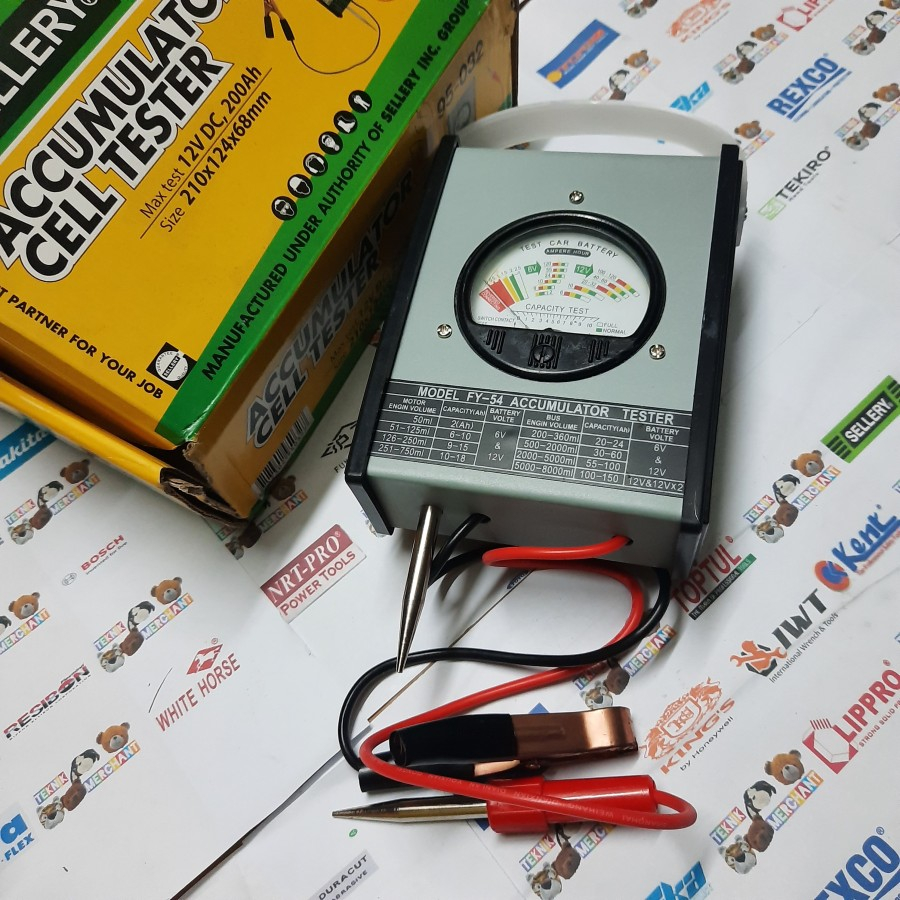 Battery Tester Analog / Jarum SELLERY 95-032 | Alat Tes Aki / Accu