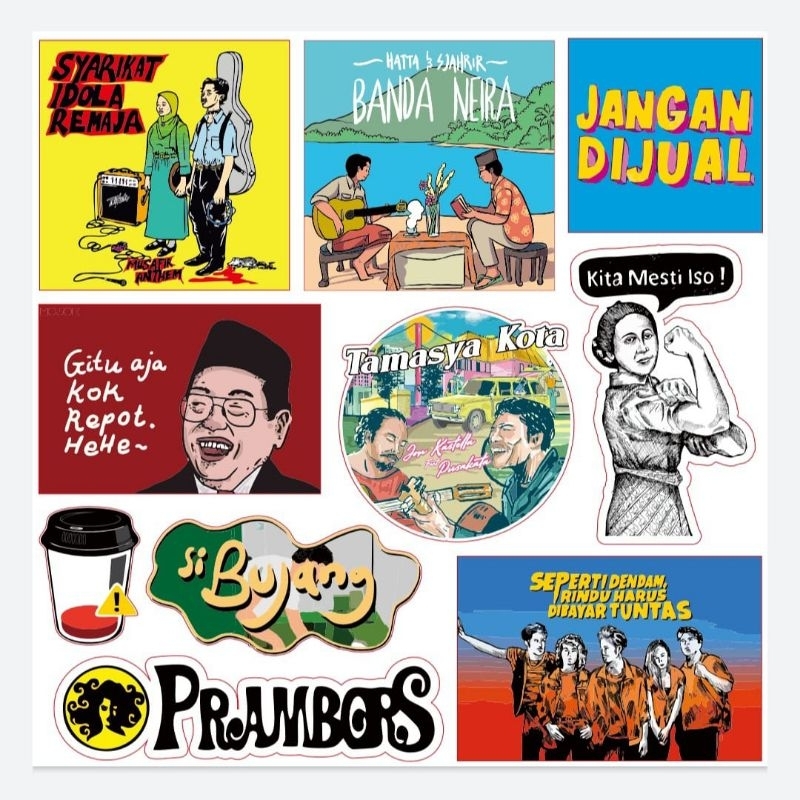 

stiker pack vintage syarikat idola remaja & jangan di jual