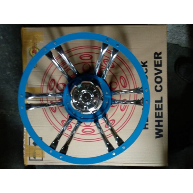 WELDOP DOP RODA TRUK RING 20 FUSO/GIGA BELAKANG SAJA BIRU 2 PCS