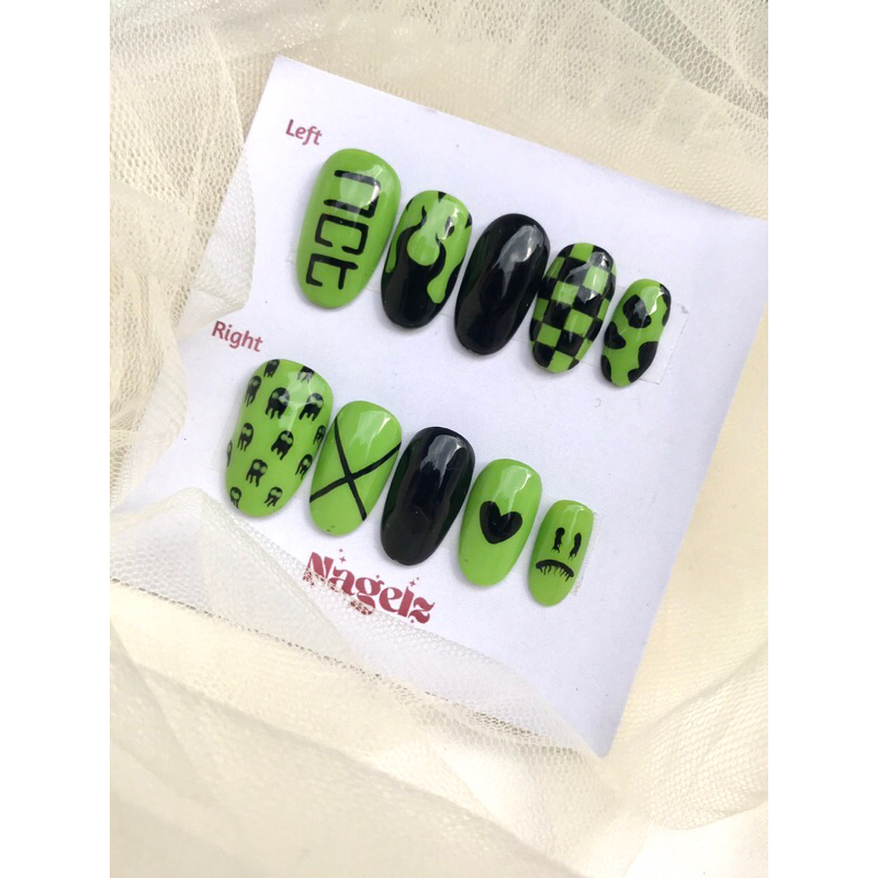 NCT NAILS / KOREAN NAILS / PRESS ON NAILS / KUKU PALSU / KUKU PALSU MURAH MEDAN / NAIL ART / PREMIUM