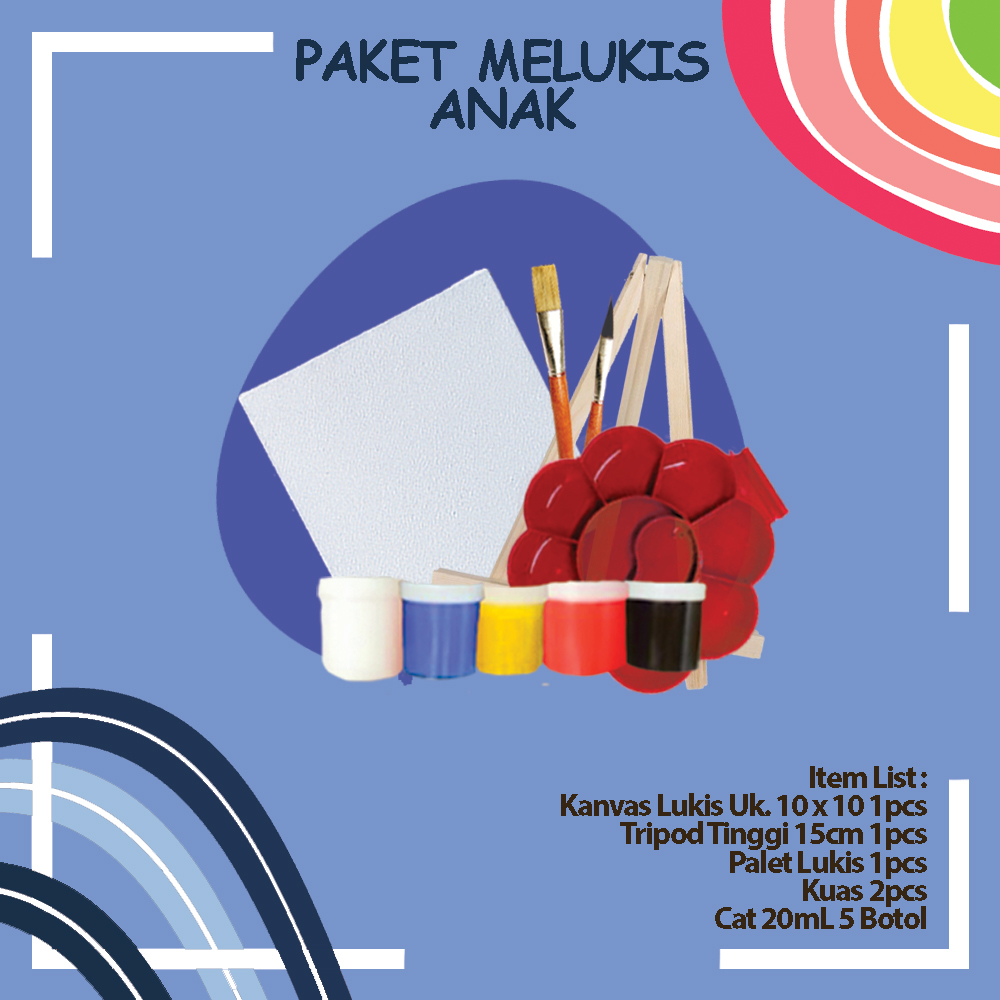 

Paket Melukis Komplit Uk. 10 x 10cm + Tripod Murah, Lengkap dan Berkualitas