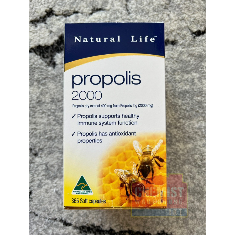 Natural Life Propolis 2000 - 365 capsules 2000mg Propolis Australia