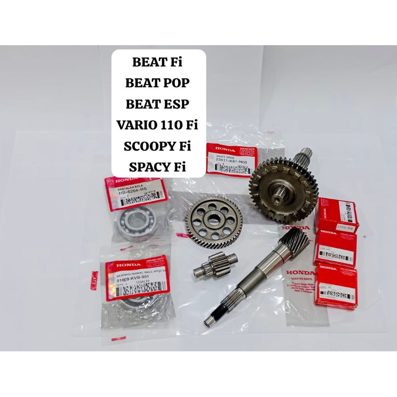 GIGI GIR RASIO CVT BEAT Fi BEAT POP BEAT ESP VARIO 110 Fi SCOOPY Fi SPACY Fi HONDA K81 KZL K44 SET L
