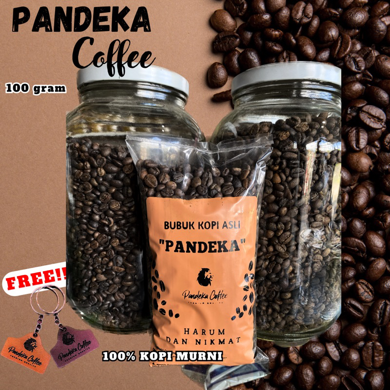 

BIJI KOPI SANGRAI ROBUSTA KEMASAN 100 GRAM | PANDEKA COFFEE | KHAS SOLOK SUMATERA BARAT | KOPI MURNI | ROBUSTA | HALUS, HARUM DAN NIKMAT