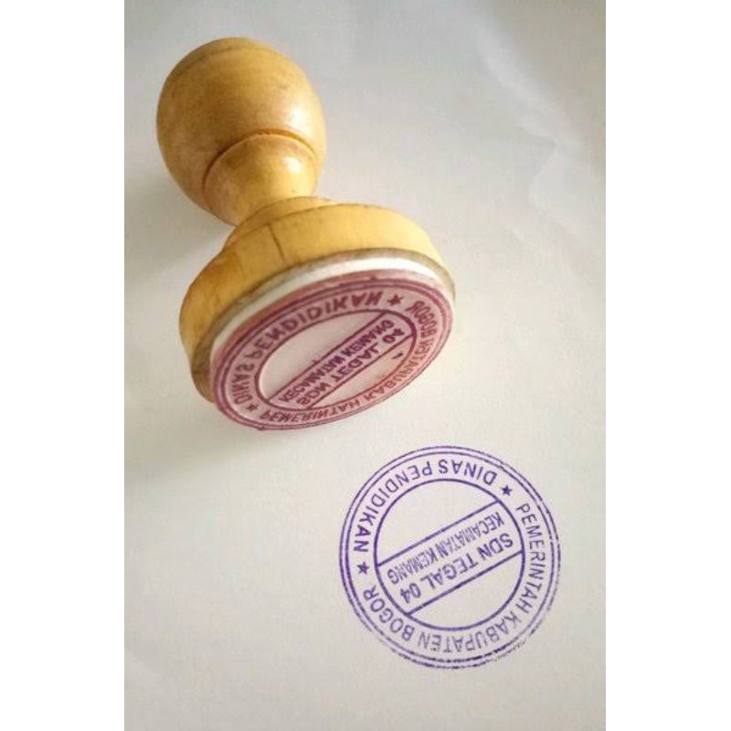 

Stempel kayu uk. bulat standar