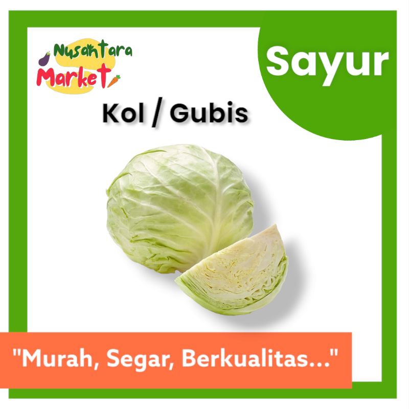 

KOL / KUBIS | 500GR & 1KG | NUSANTARA MARKET | SURABAYA GUBIS