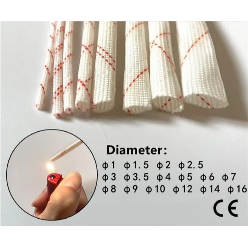 Selongsong Kabel Strip Tahan Panas ( Fiberglass Sleeving )