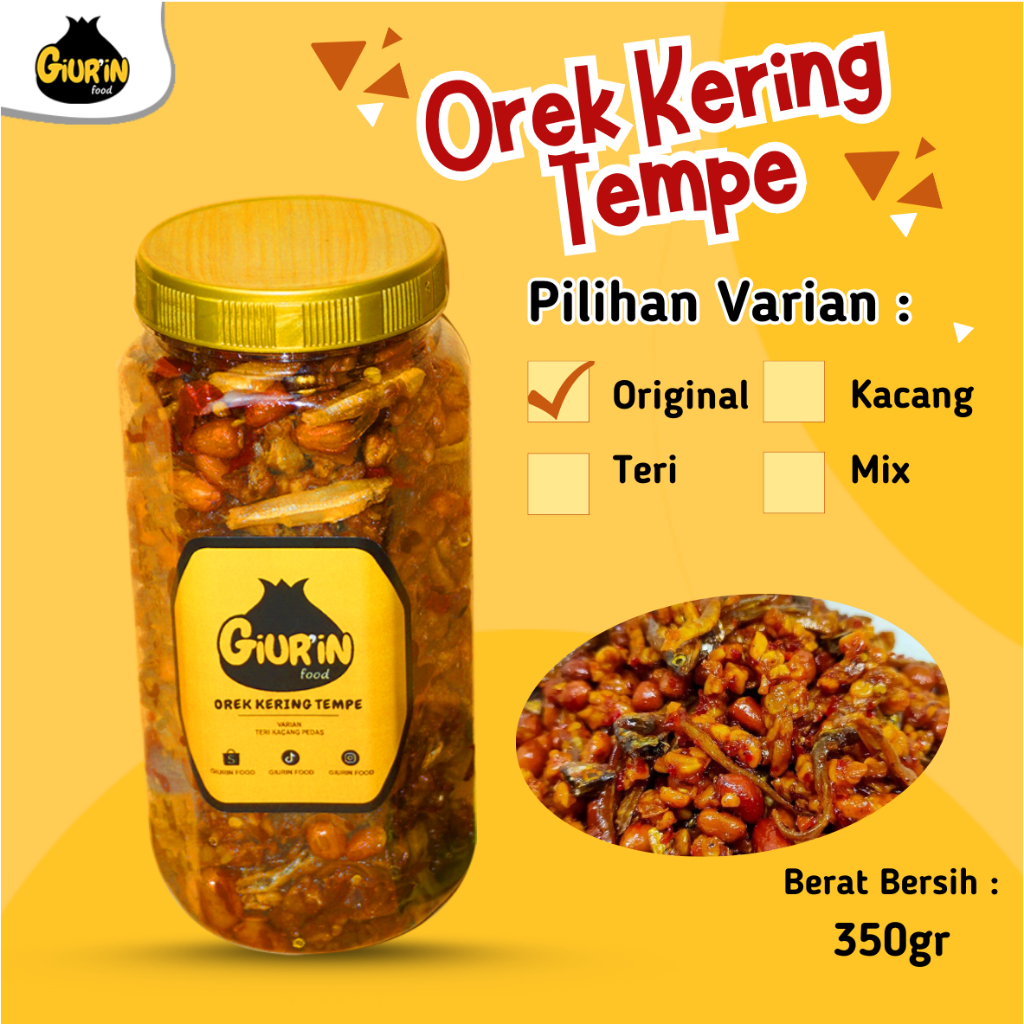 

Orek Tempe / Orek Kering Tempe by Giurin Food - Varian Original