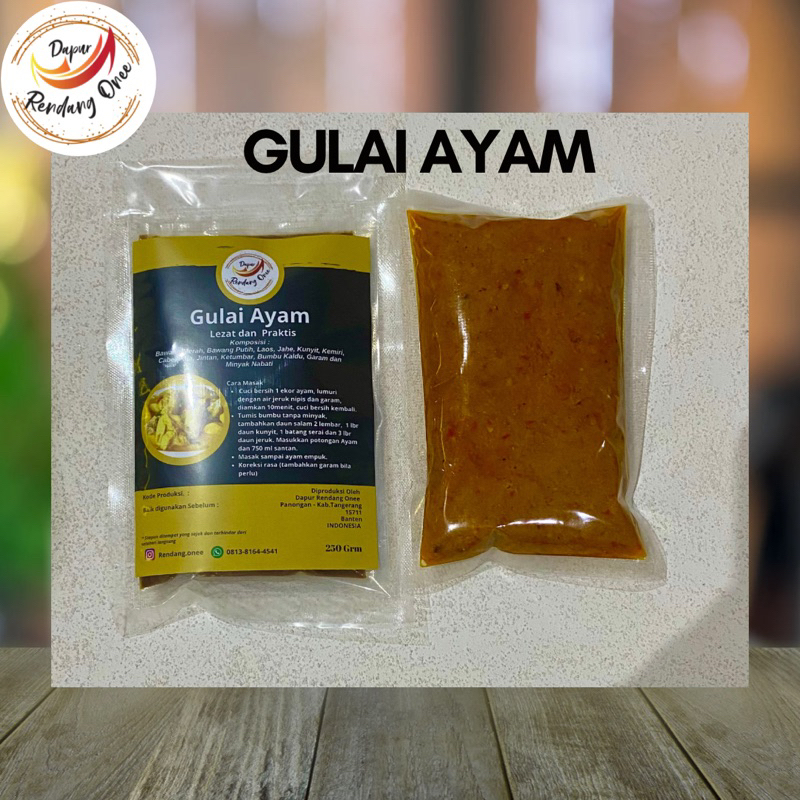 

Bumbu Gulai Ayam/Gulai Kari Ayam/ Gulai Sayur Nangka
