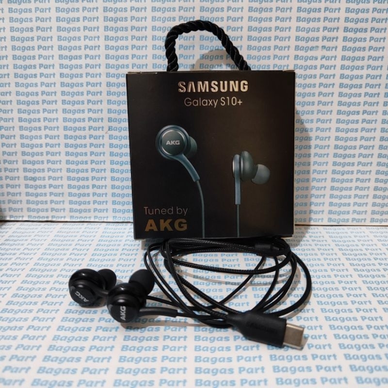 Hf Headset Handsfree Earphones Samsung S10+ Tipe C AKG