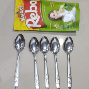 sendok makan motif bunga TEBAL / sendok stainless steel