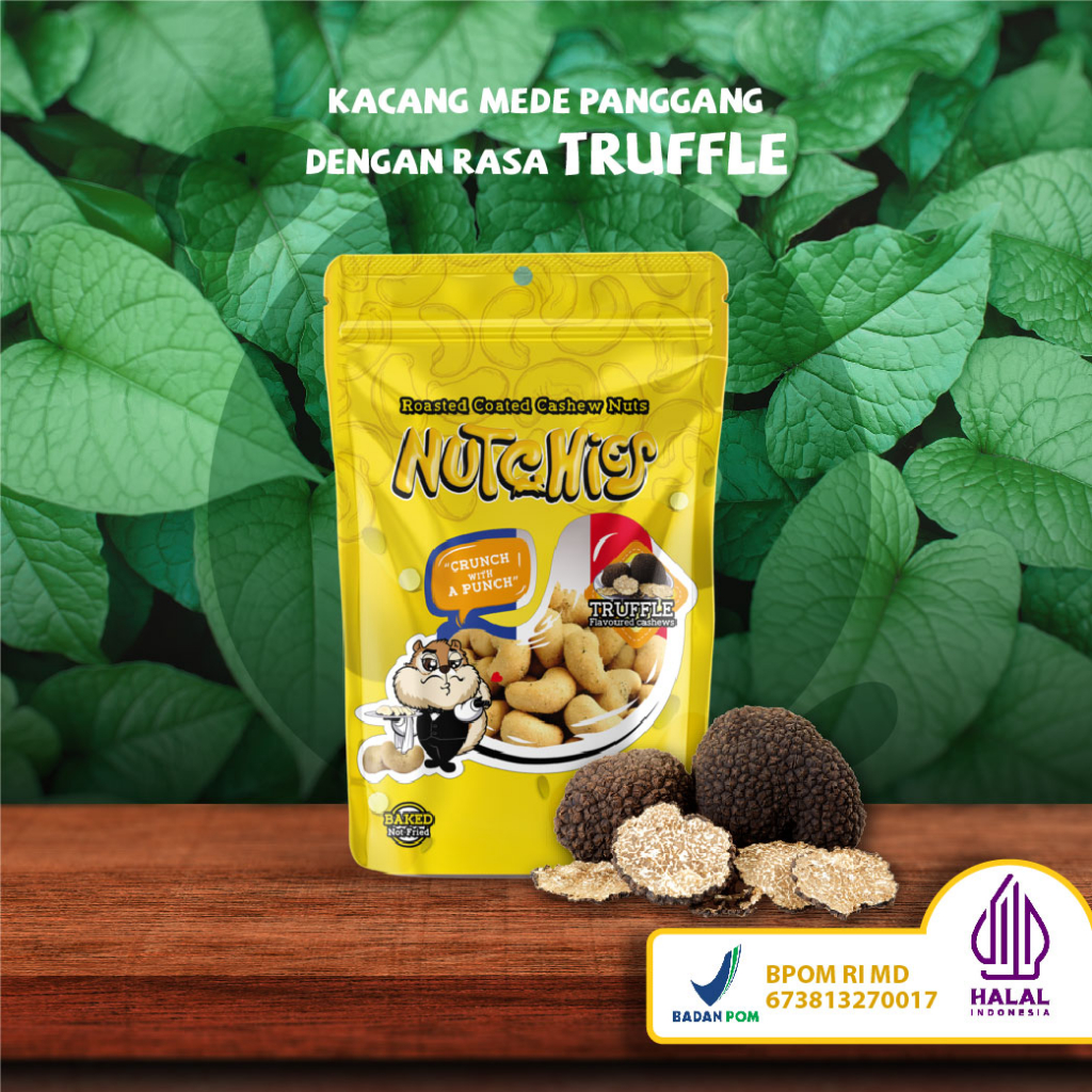 

Nutchies - Truffle - Kacang mede panggang - Mente Oven Premium