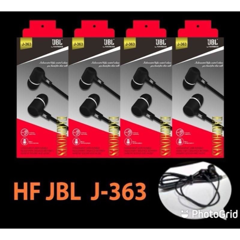 HF Headset JBL J-363 Extra bass || Earphone Universal