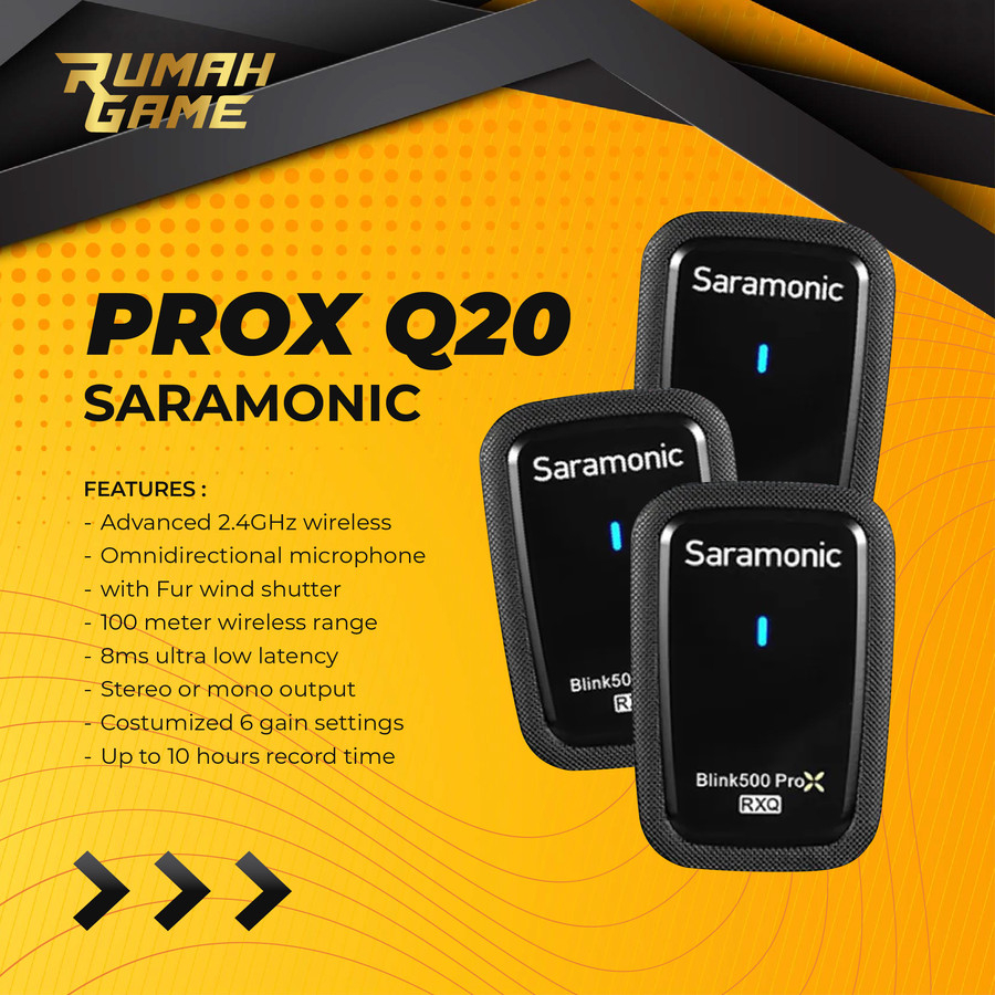 Saramonic Blink 500 Pro X Q20 Dual Wireless Mic Clip On Hp Laptop PC