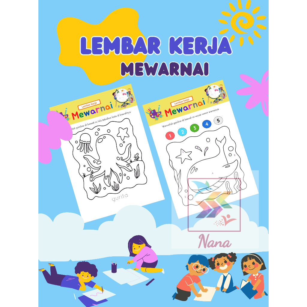 

Lembar kerja mewarnai / Lembar sketsa mewarnai / Gambar sketsa mewarnai / Gambar sketsa / Lembar mewarnai / Gambar mewarnai / Kertas Gambar mewarnai / Kertas gambar / Mewarnai / Seketsa lukis / Drawing sketch / Menggambar / Colouring anak / Colouring