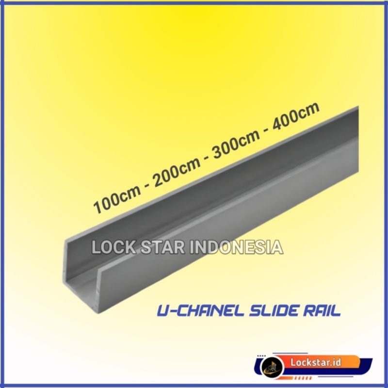 Rel Bawah Pintu Lipat Tebal 2mm Track Alm Rel Pintu lipat / Rel Pintu Sleding