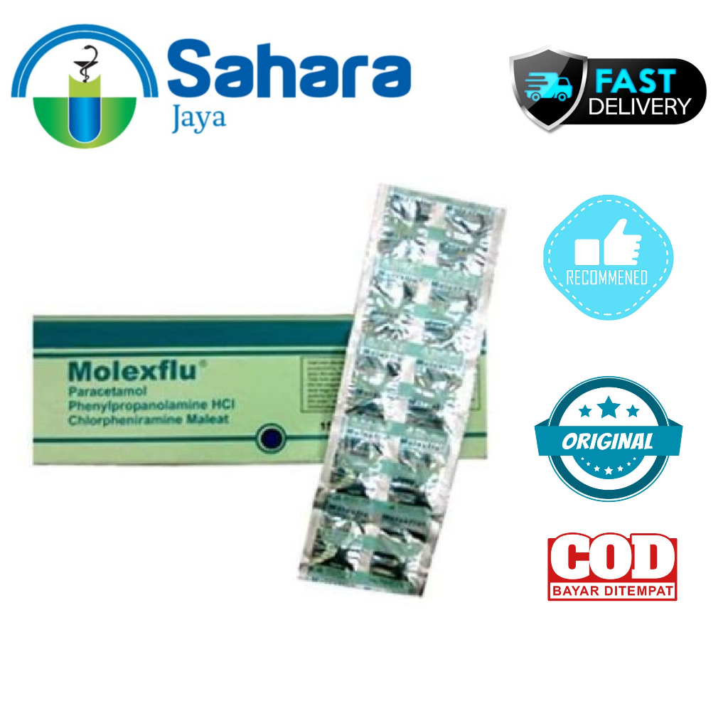[SJ] Molexflu Isi 10 Tablet - Obat Batuk Pilek