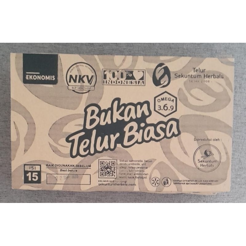 

TELUR HERBAL ORGANIK OMEGA 3,6,9 ISI 15 BUTIR