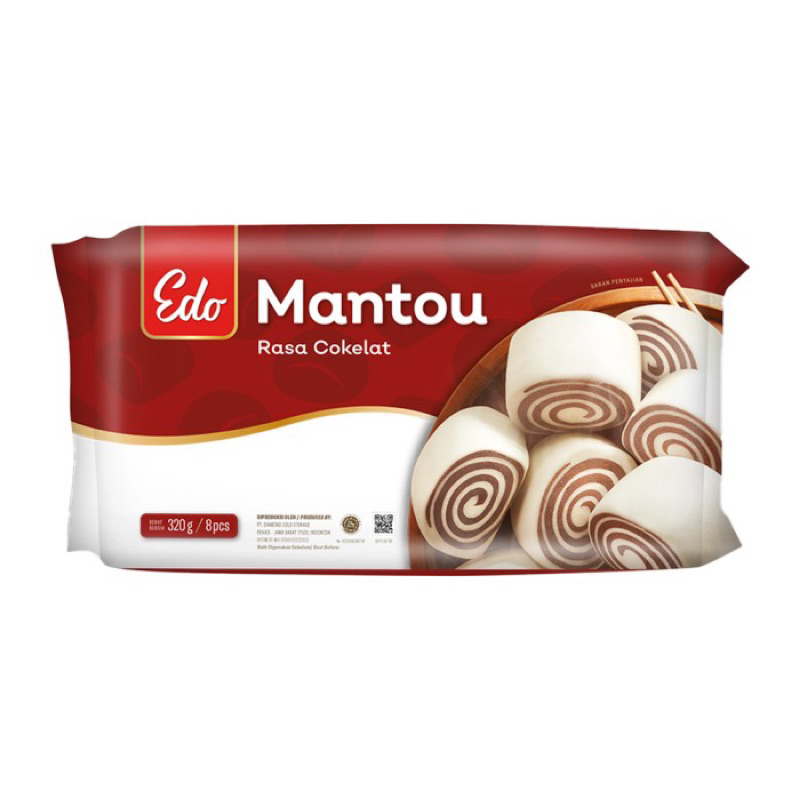 

Edo Mantou Chocolate 320 gr Roti Sepan untuk Dimsum / Snack / Frozen