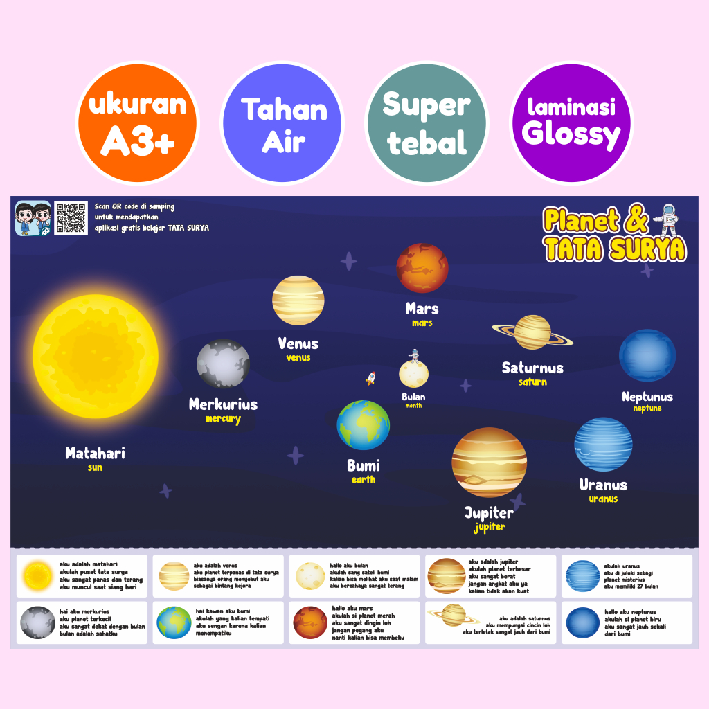 

Poster Belajar Planet&Tata Surya ( Poster Anak Premium )