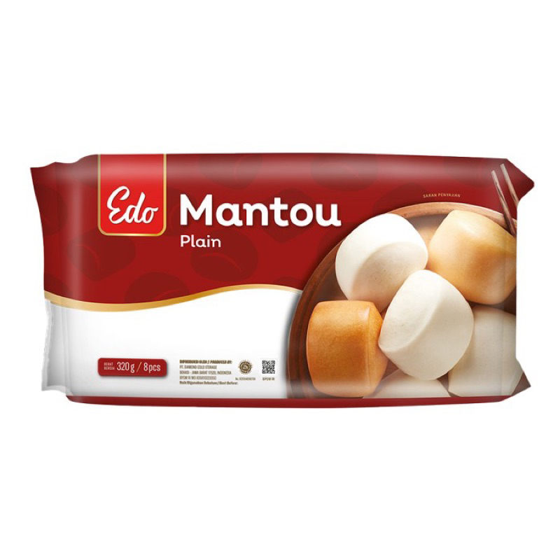 

Edo Mantou Plain 320 gr Roti Sepan untuk Dimsum / Snack / Frozen