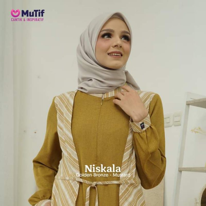 GAMIS MUTIF NISKALA MUSTARD