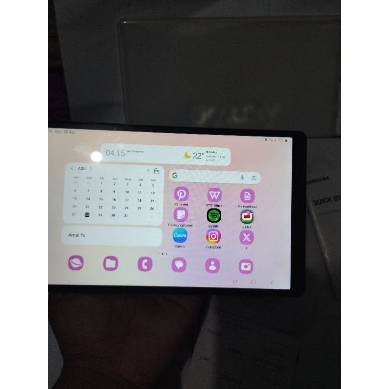 Tablet Samsung A7 Lite LTE ( Second Like New Garansi Panjang)