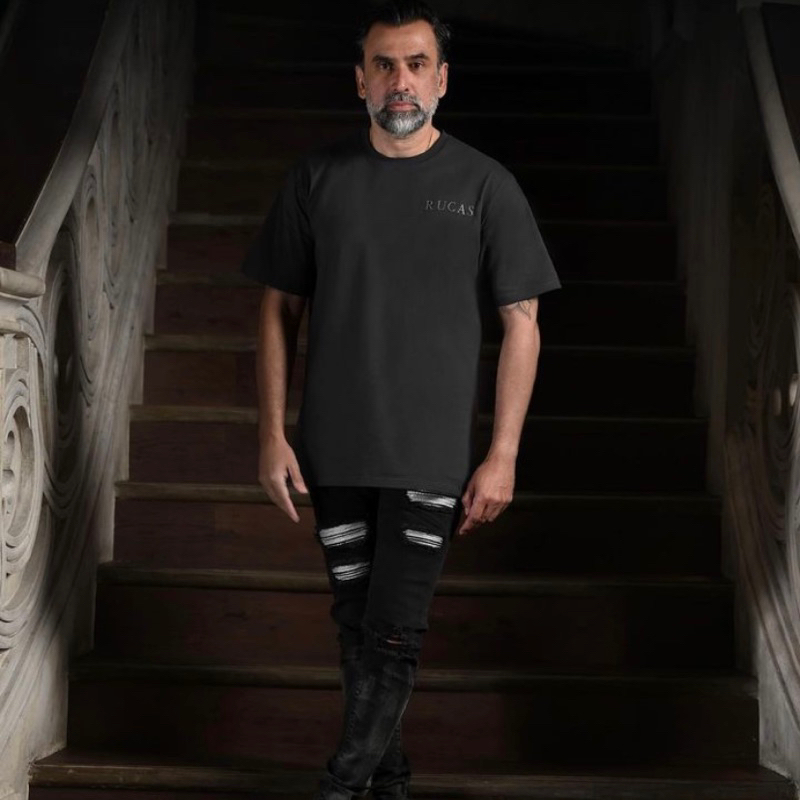 RUCAS SEASON 13 (RUCAS CAVIAR PLATINUM SILVER LEATHER JEANS / T-SHIRT RUCAS SKELETON / DELIVERY II)