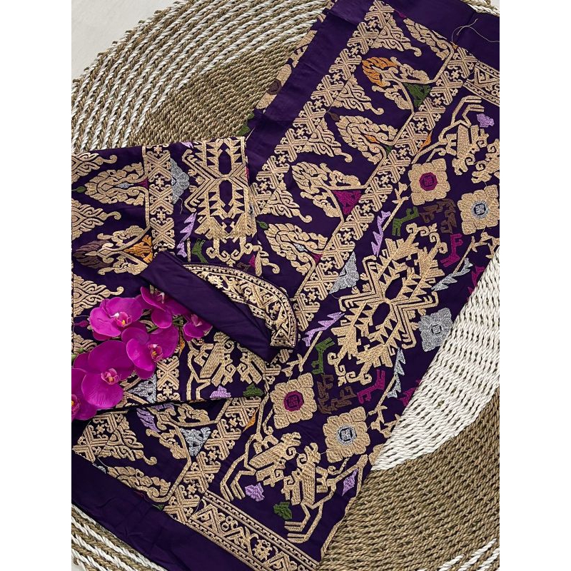 SET COUPLE BORDIR/ KAMEN SAPUT UDENG BALI BAGUS MURAH/ KAMEN LEMBARAN BALI READY