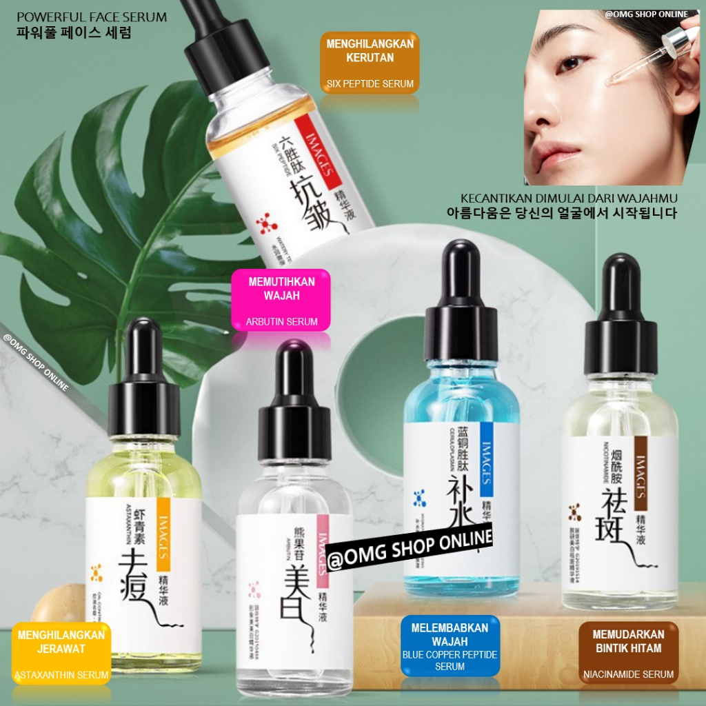 TERMURAH !! Images Face Serum Ajaib Viral 30 ml / Whitening Anti Aging Acne Moisturizing Serum Wajah